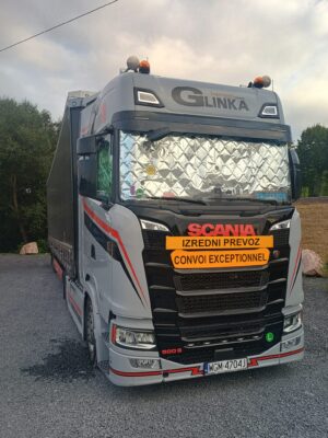 Mata termiczna ciężarówka - przednia szyba